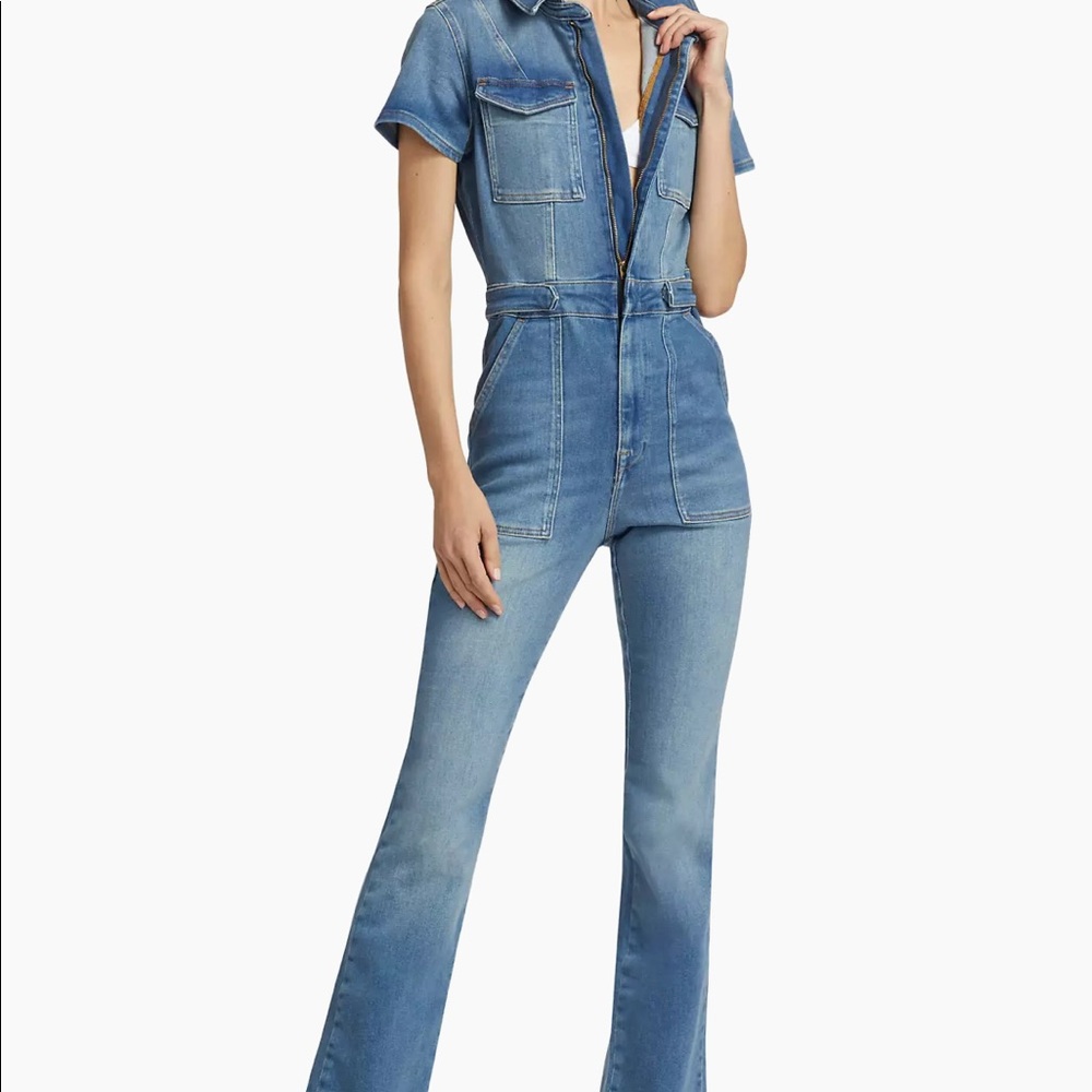 Good American denim jumpsuit size M medium blue